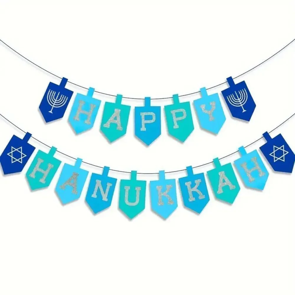 Brand New Happy Hanukkah Dreidel Banner